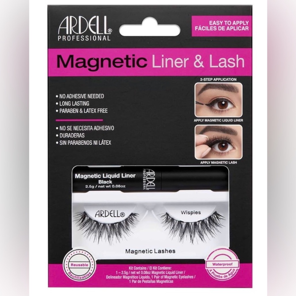 Ardell Professional Magnetic Liner & Lash Set - Black - Wispies